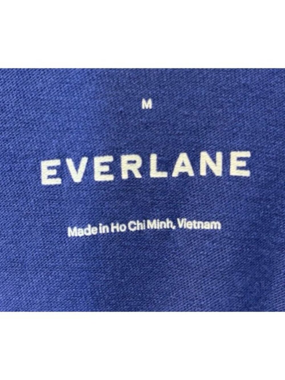Everlane 100% Cotton Tiered Midi Tank Dress Blue Sleeveless Women M Summer Beach - Picture 2 of 4